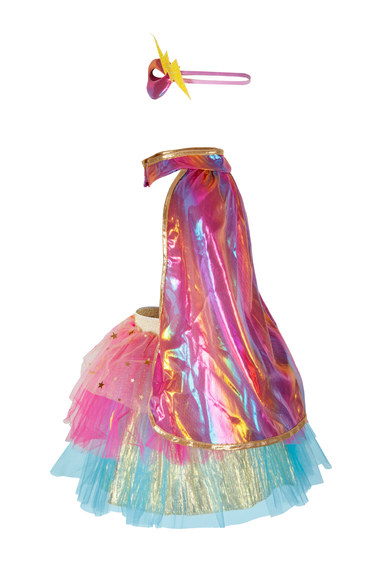 Super-Duper Tutu/Cape/Mask, Pink/Gold
