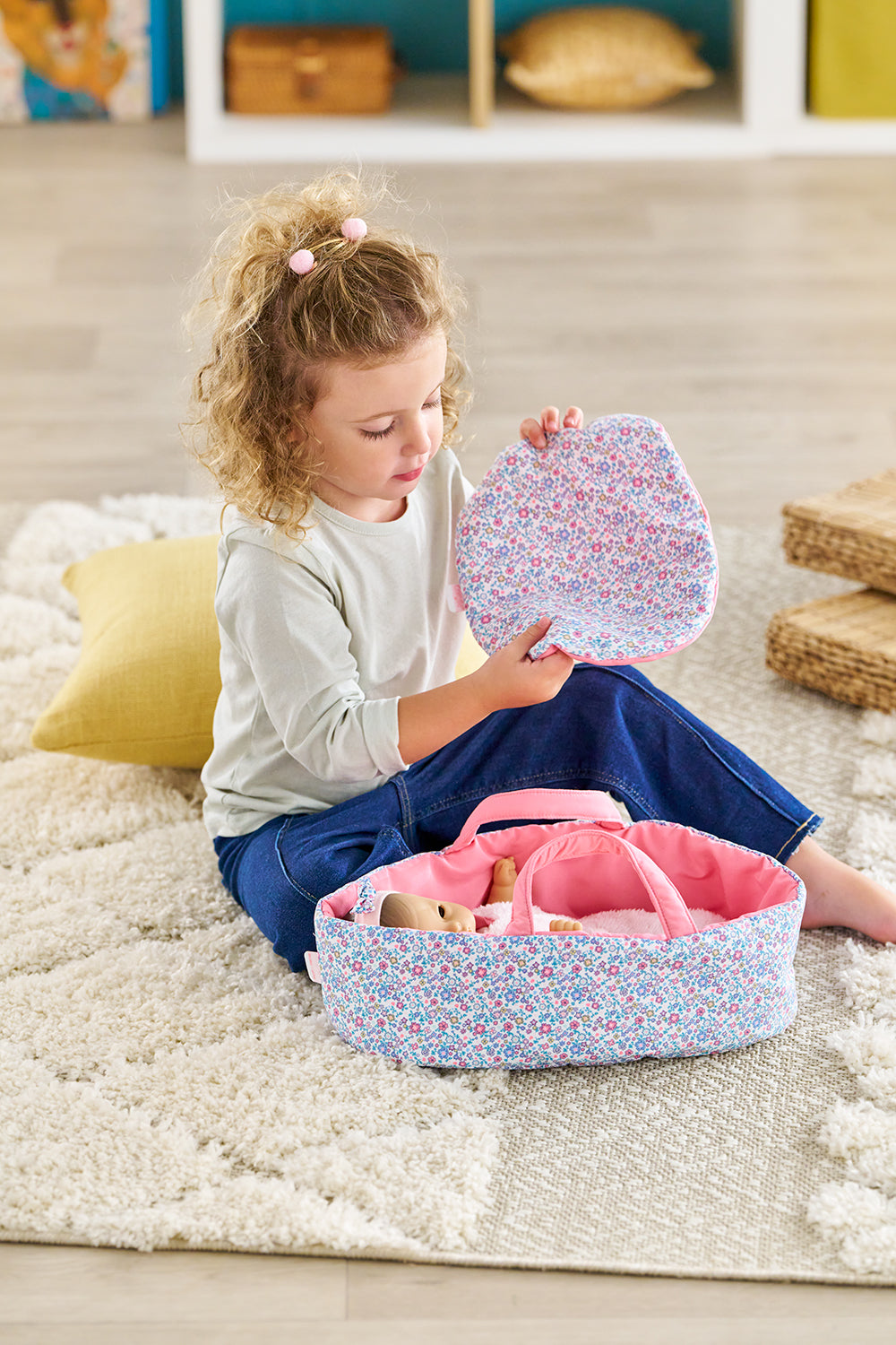 Accessoires 12" - Carry Bed - Flowered
