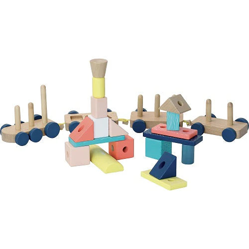 Sous la Canopee Wood stacking train set