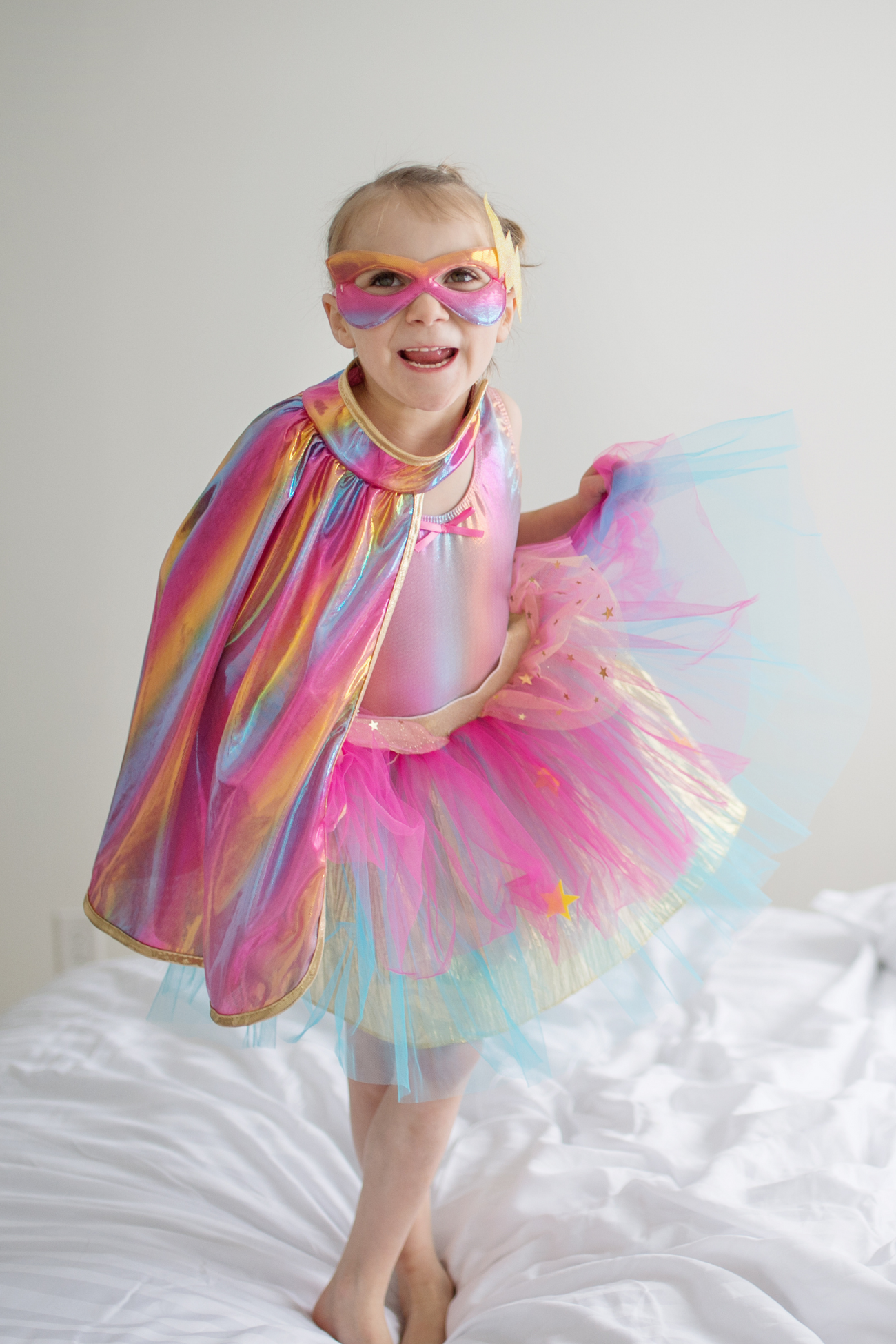Super-Duper Tutu/Cape/Mask, Pink/Gold