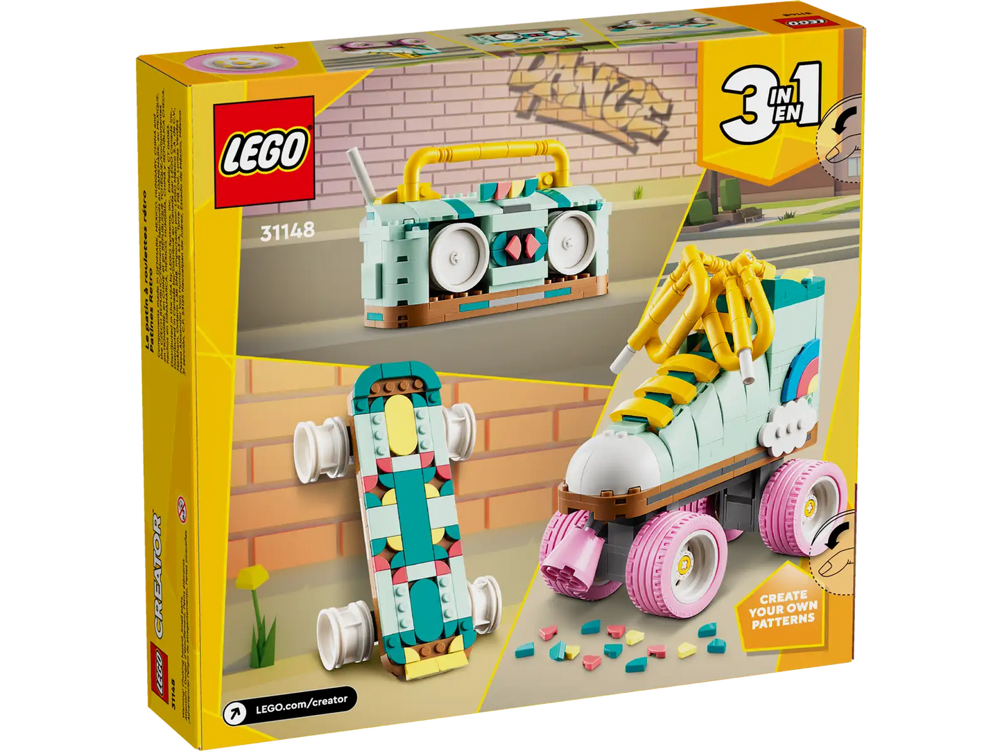 Creator 3 in 1 Retro Roller Skate