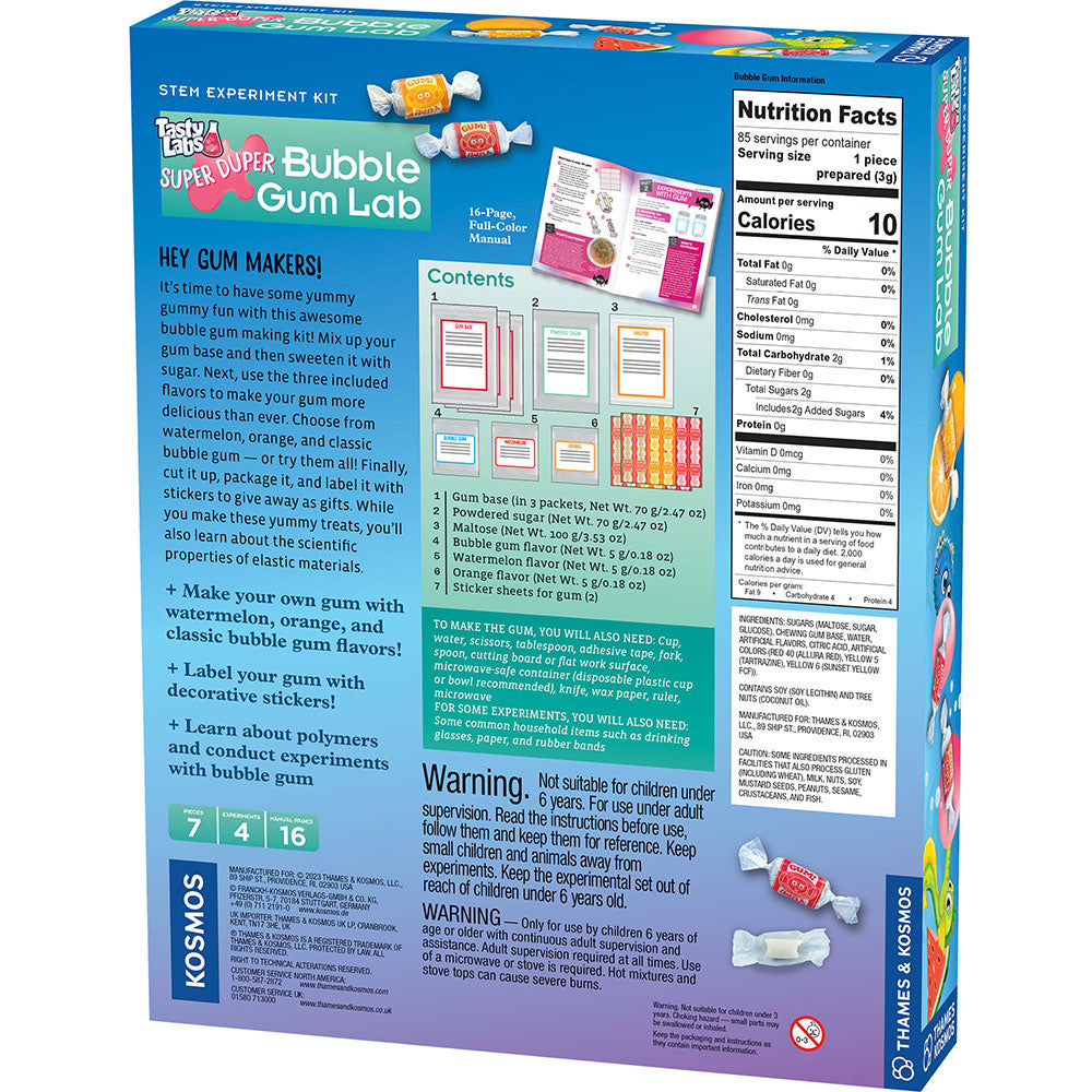 Super Duper Bubble Gum Lab STEM Thames & Kosmos