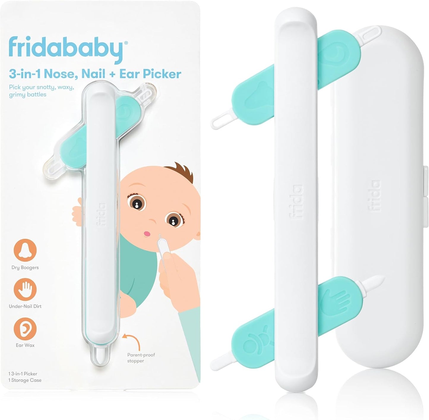 3-in-1 Nose, Nail + Ear Picker