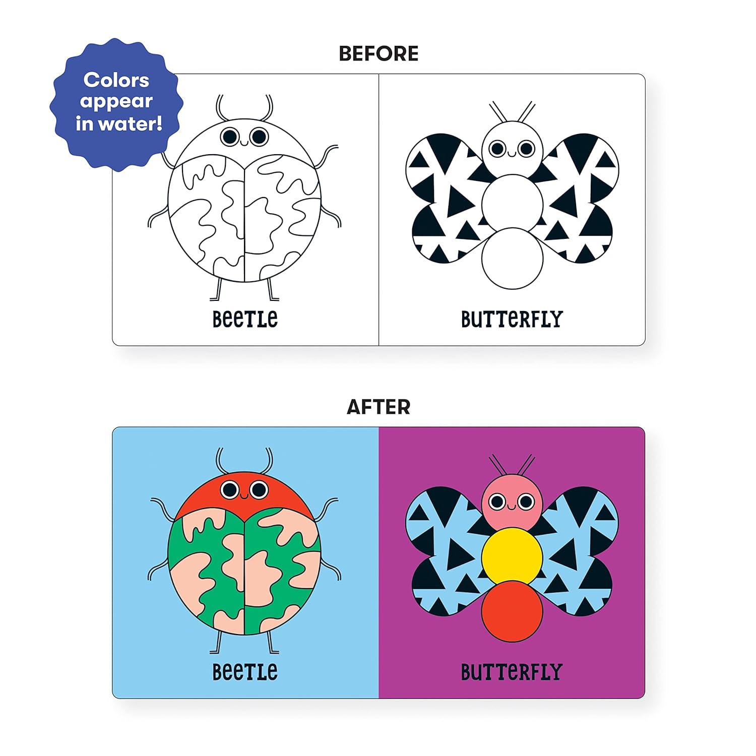 Bug Out! Color Magic Bath Book