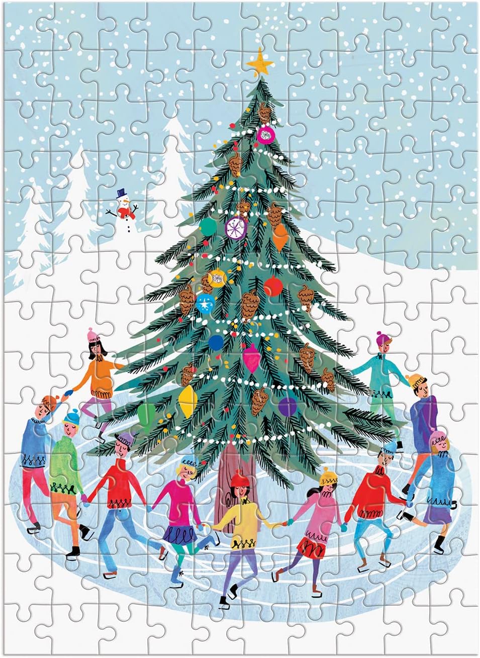 Tree Skaters 130 Piece Puzzle Ornament