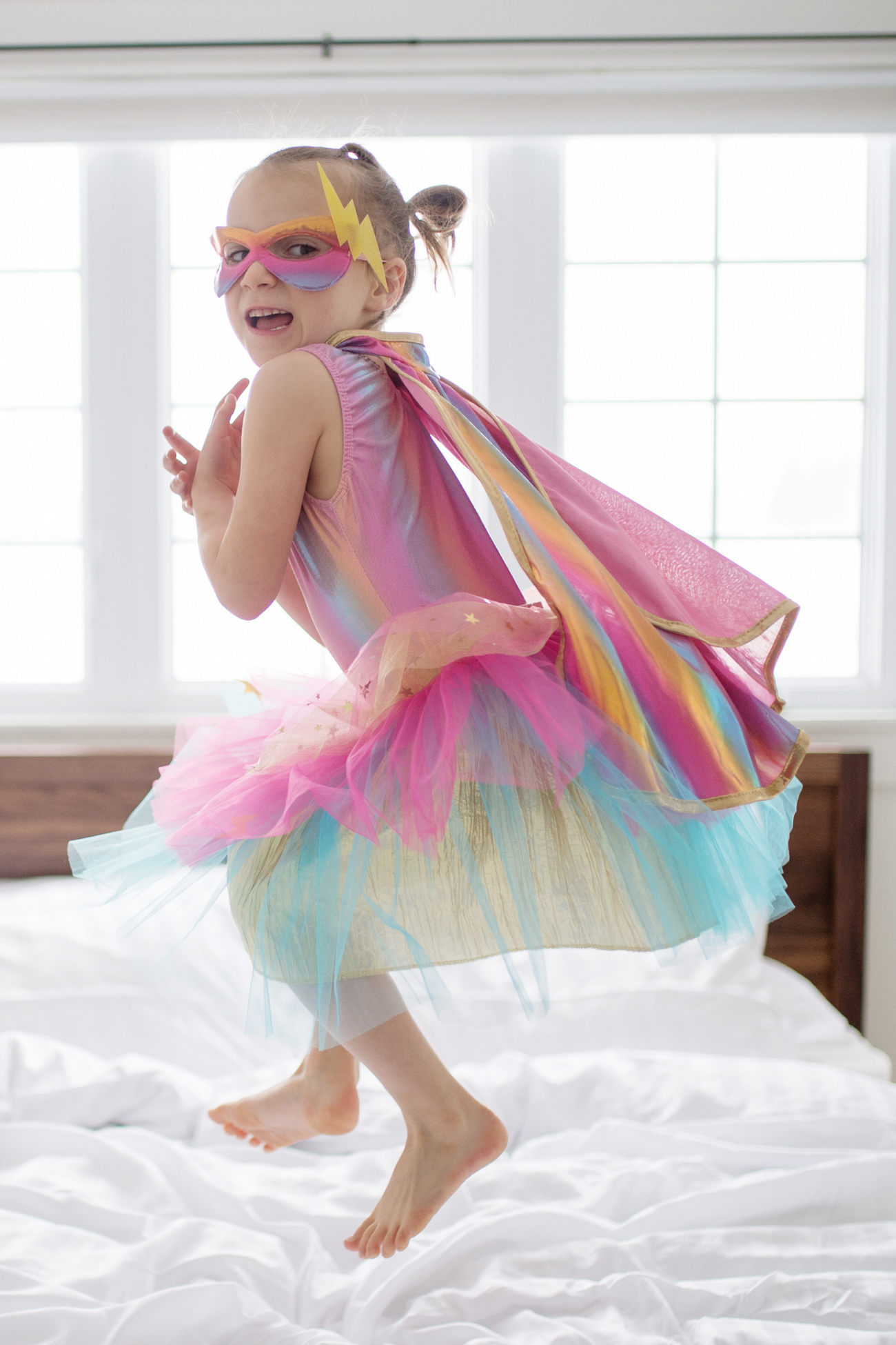 Super-Duper Tutu/Cape/Mask, Pink/Gold