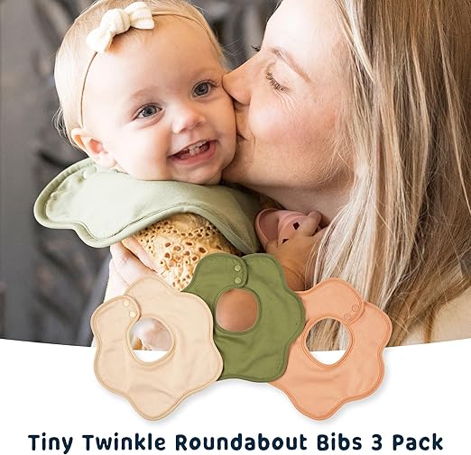 Kaffle Roundabout Drool Bibs - 3 Pack
