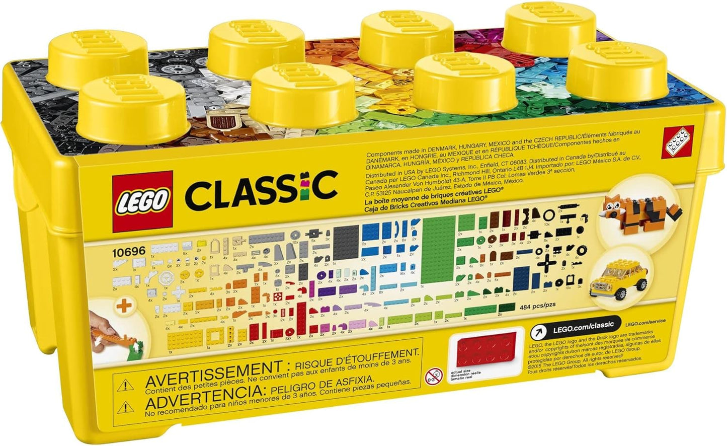 Lego Classic - Lego Medium - Creative Brick Box - 484pcs