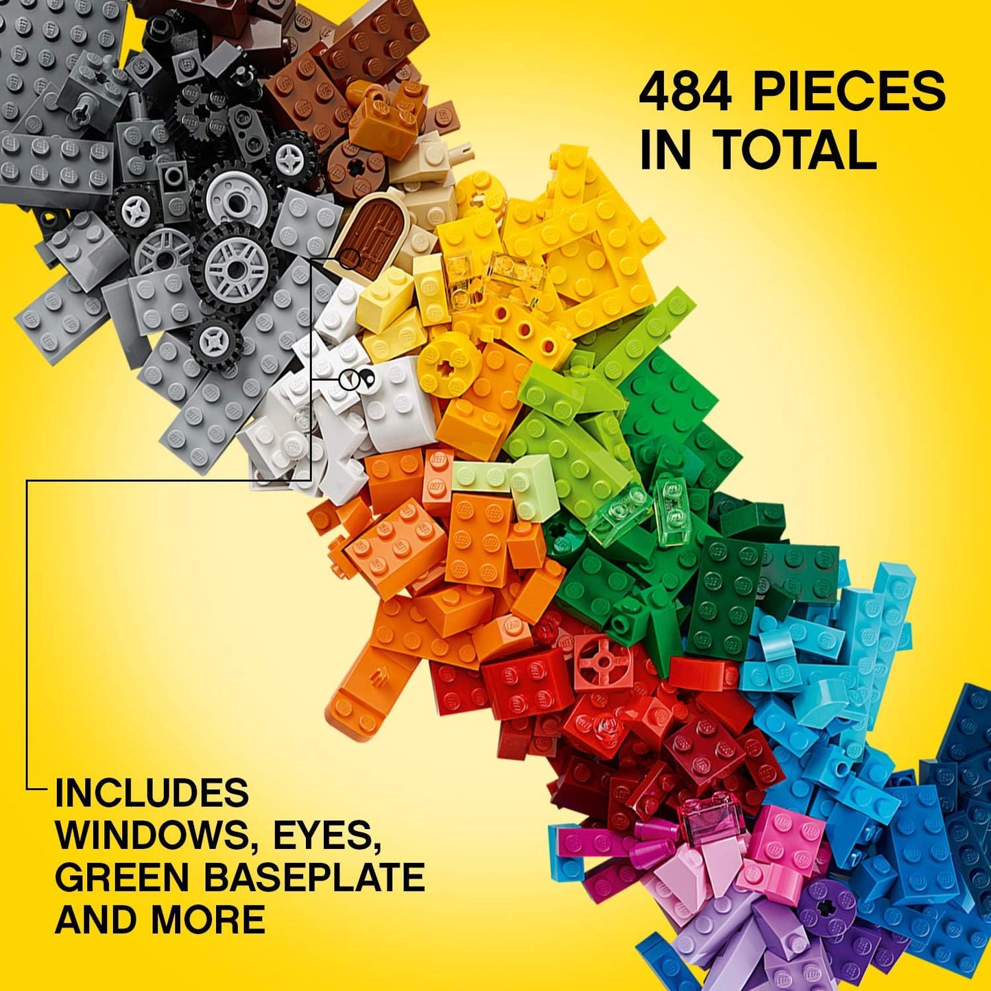 Lego Classic - Lego Medium - Creative Brick Box - 484pcs