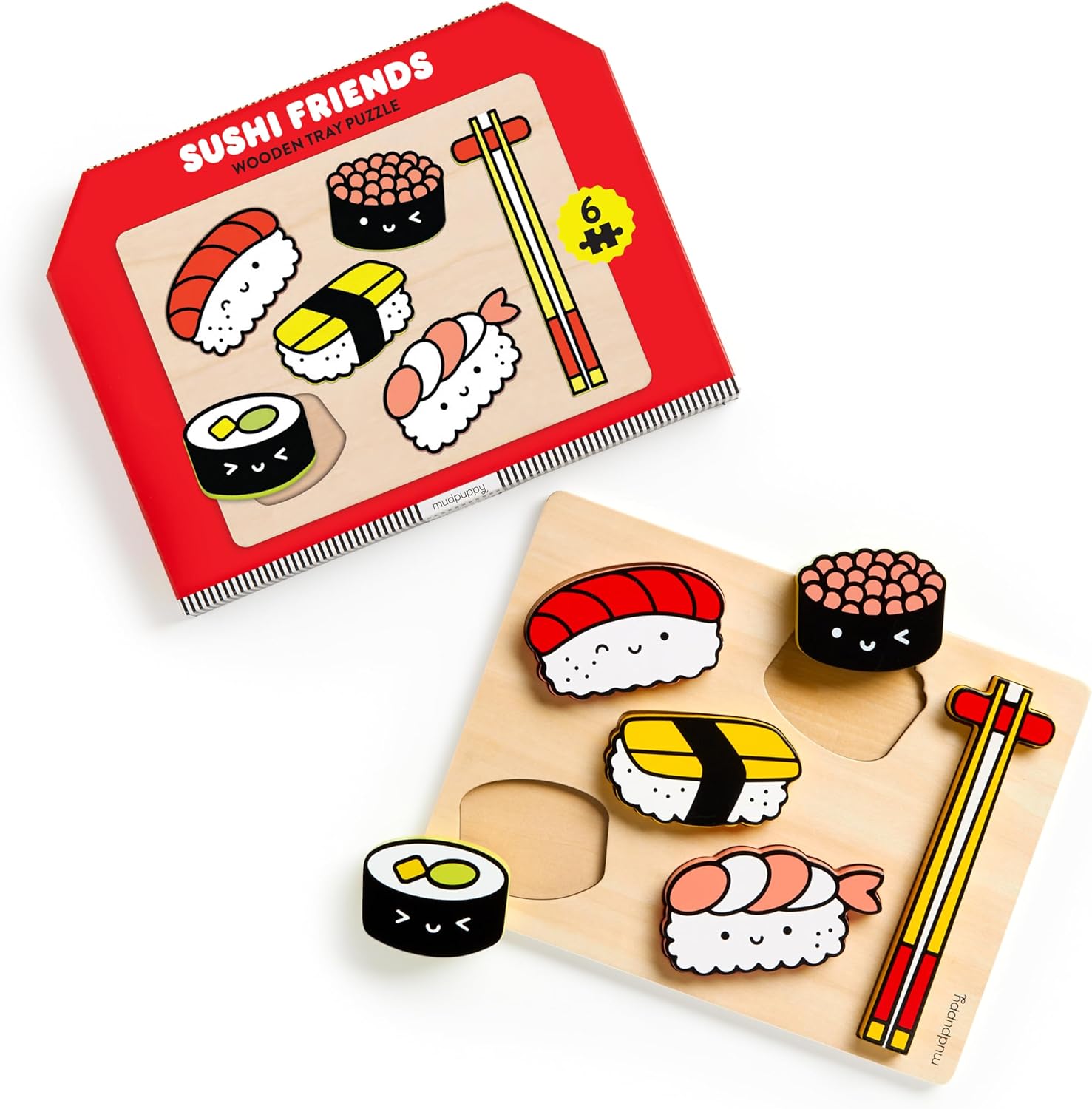 Sushi Friends Wooden Tray Puzzle