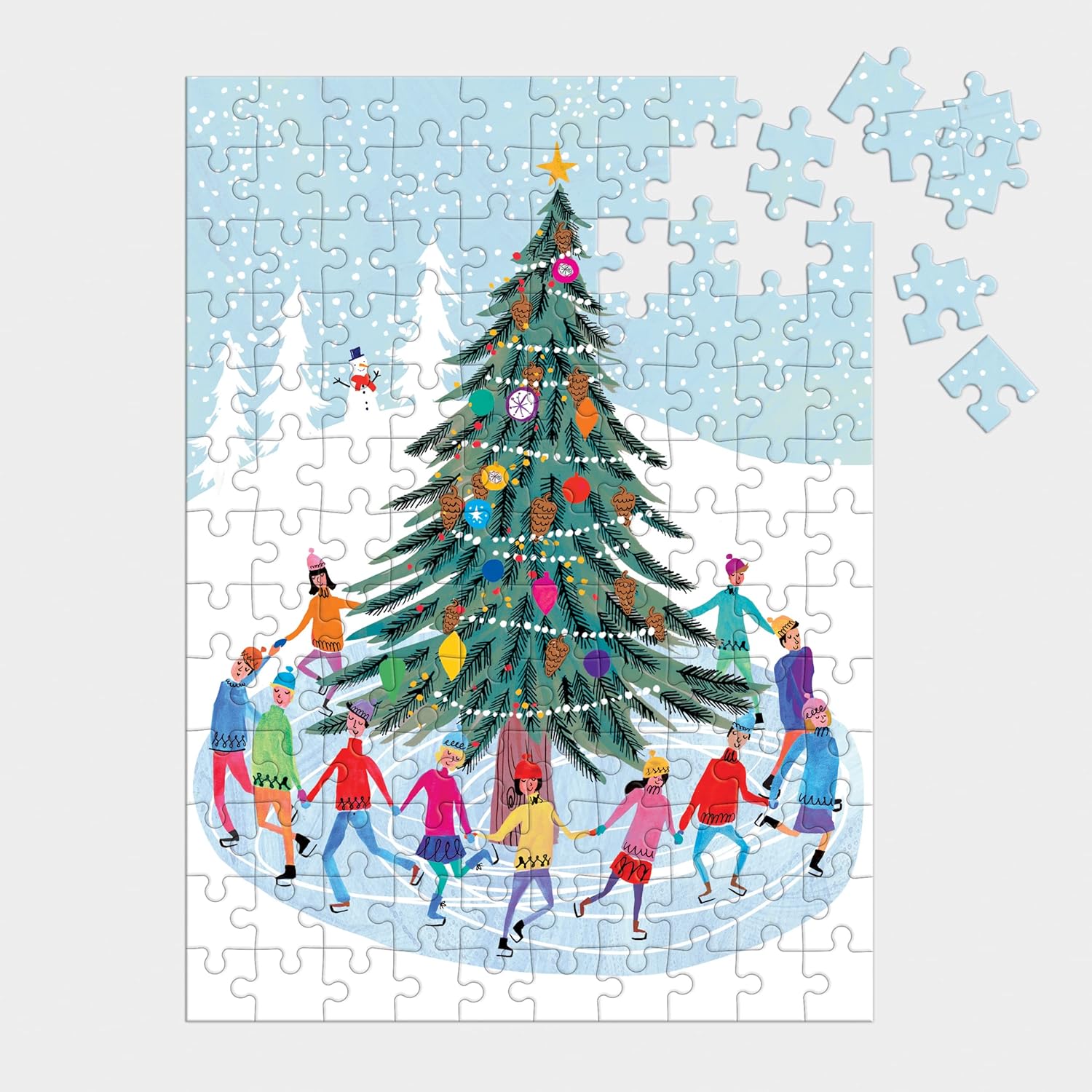 Tree Skaters 130 Piece Puzzle Ornament