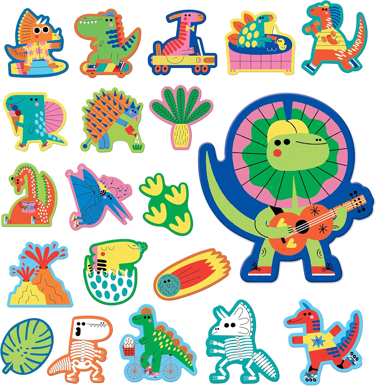 Rub-a-Dub Dinos Stickable Foam Bath Shapes