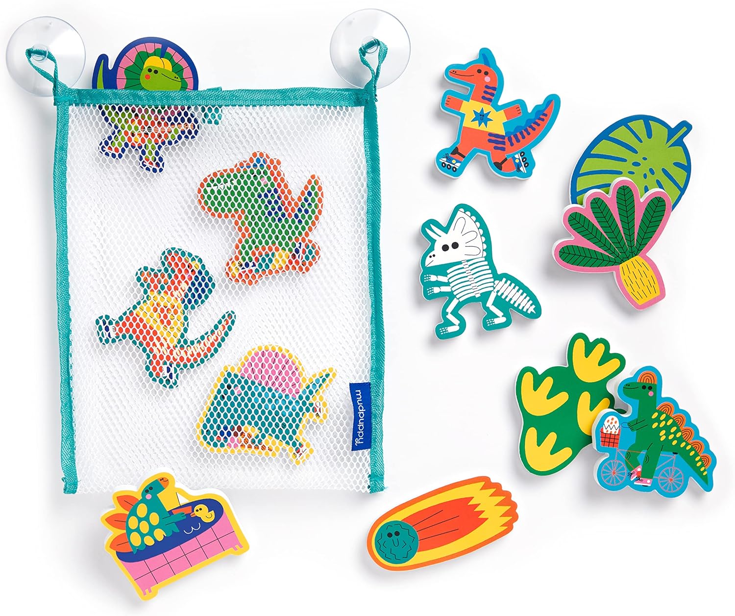 Rub-a-Dub Dinos Stickable Foam Bath Shapes