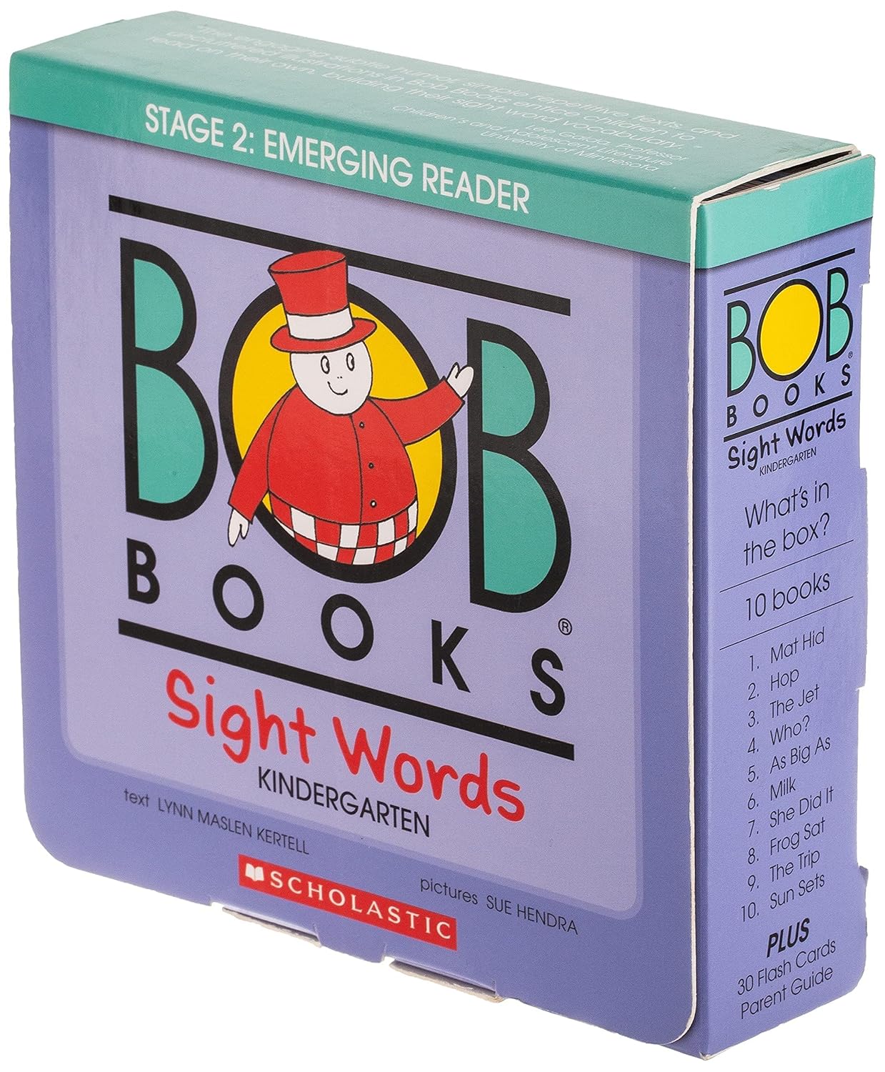 Bob Books - Sight Words Kindergarten Box Set | Decodable Phonics Books, Ages 4 and up, Kindergarten, Flashcards (Stage 2: Emerging Reader)