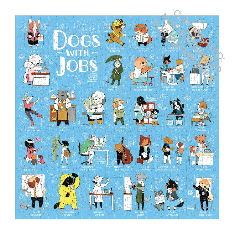 Dogs With Jobs 500 Piece Puzzle