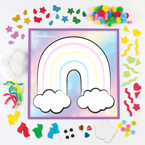 Sticky Wall Art - Rainbow