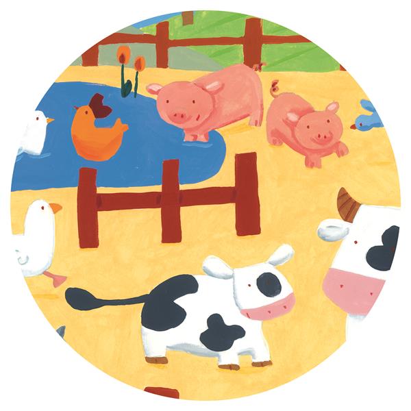 Silhouette Puzzle / Cow / 24 Pcs