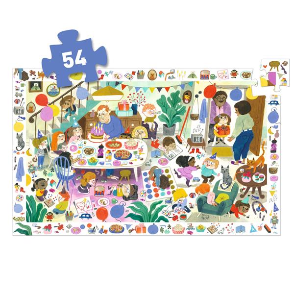 Observation Puzzle / Birthday Party - 54Pcs