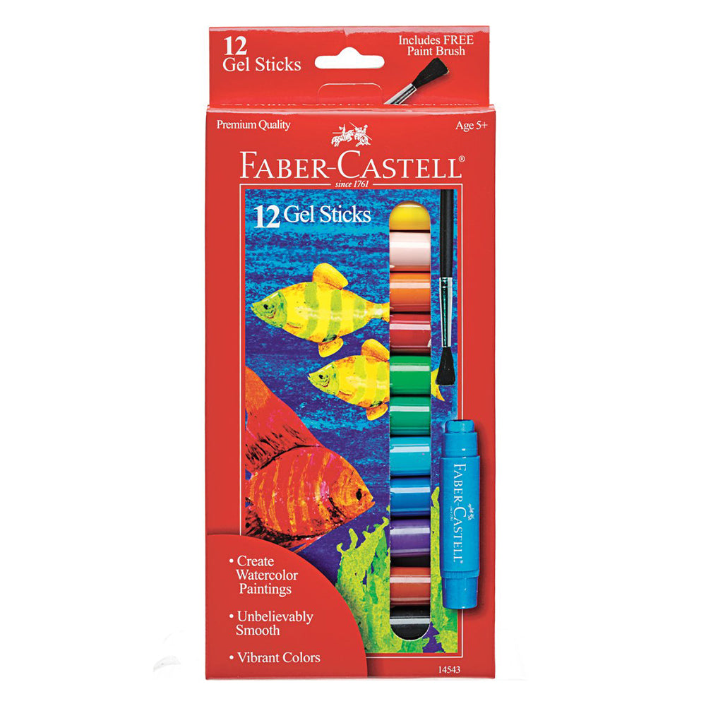 12ct Gel Sticks w/ free paint brush