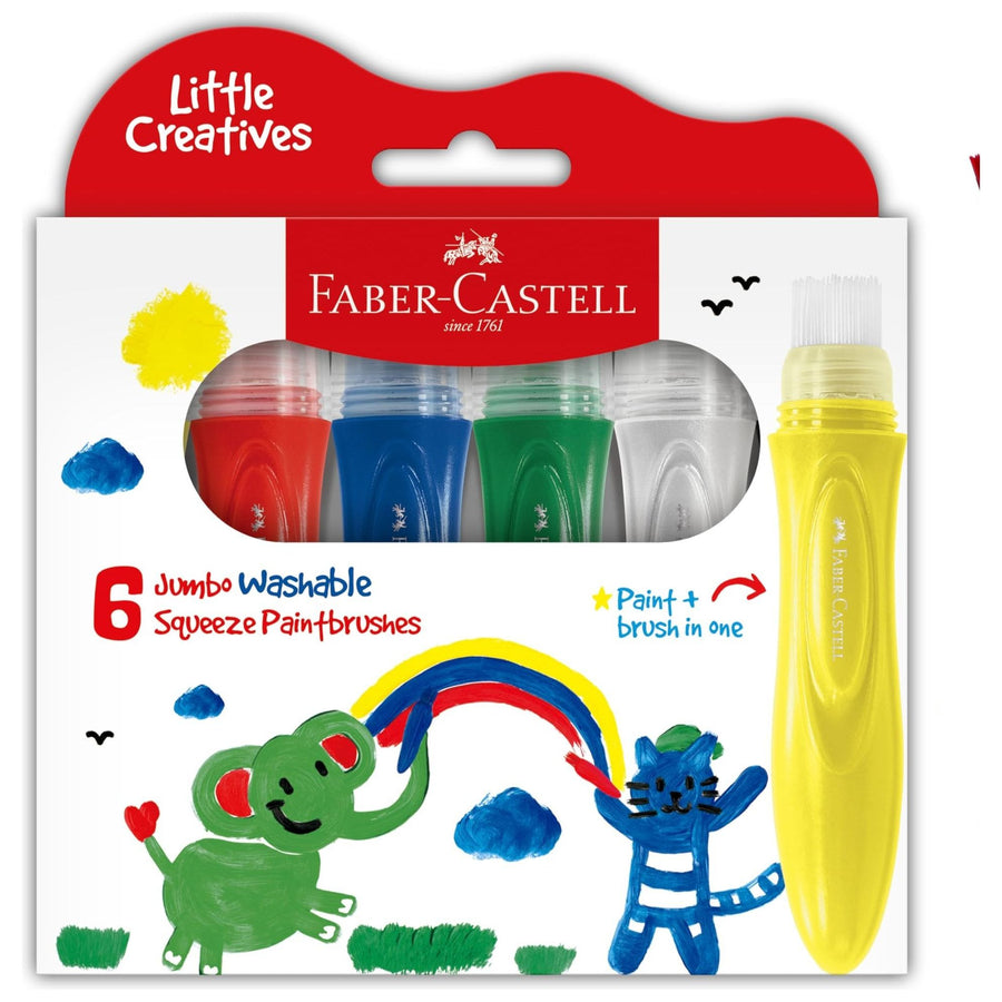 Little Creatives 6ct Jumbo Squeezing Paintbrush