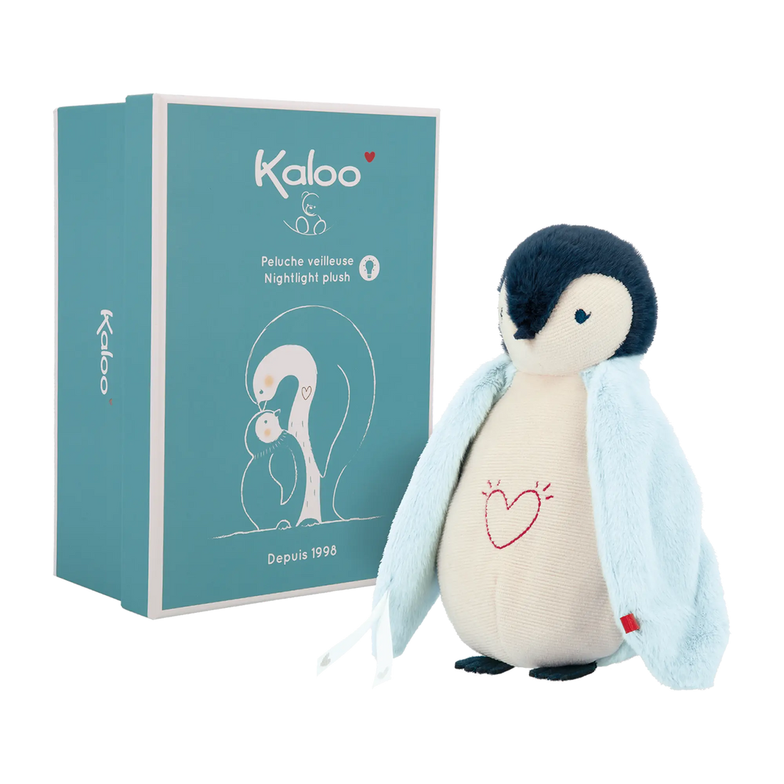 Nightlight Plush - Penguin Blue