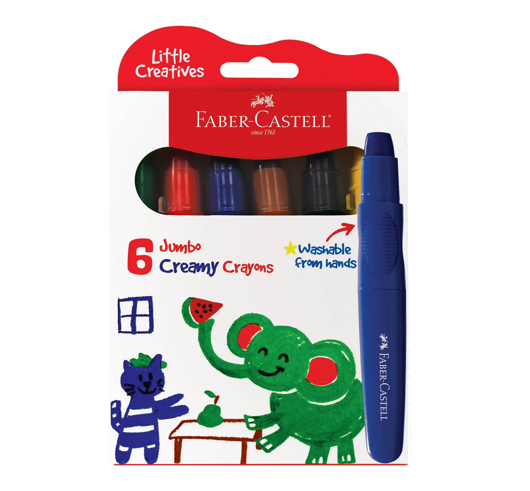 Little Creatives 6ct Jumbo Creamy Crayons