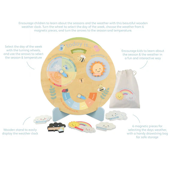 Spring Garden Weather Clock