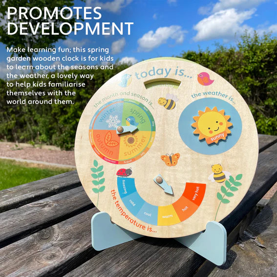 Spring Garden Weather Clock