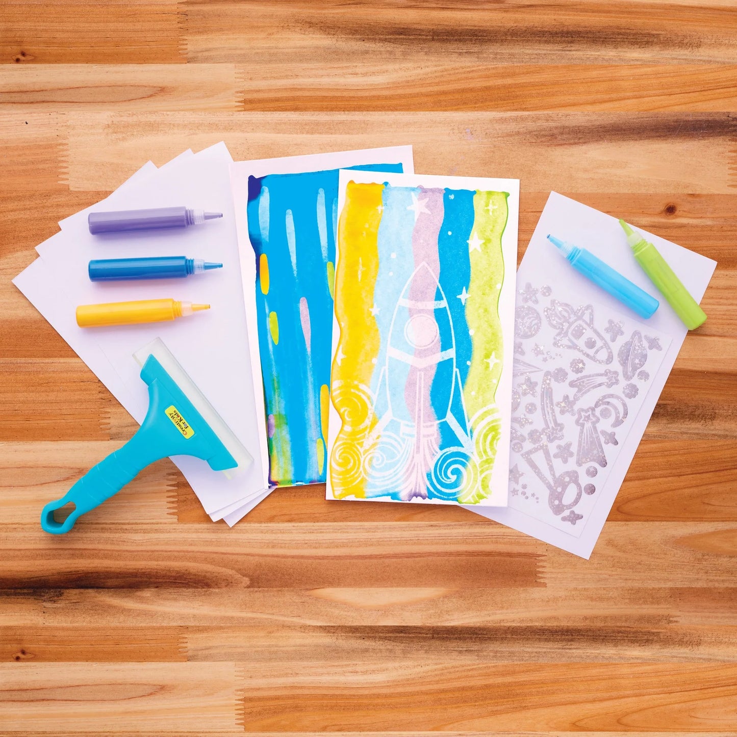Magic Reveal Squeegee Art Outer Space