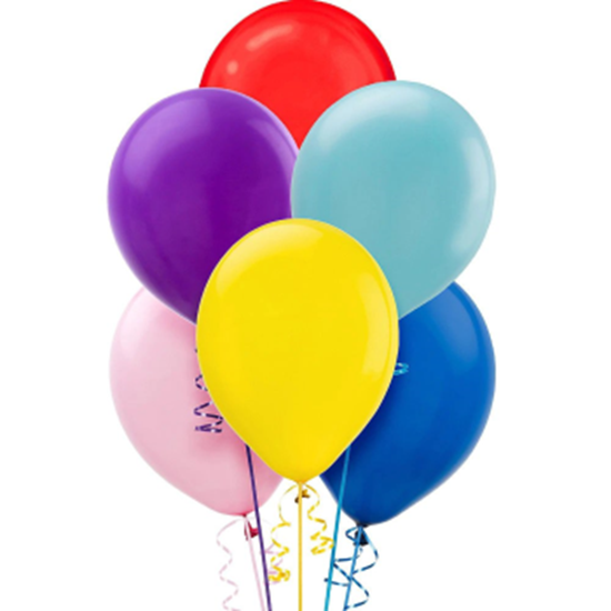Helium-Inflated Latex Balloon - Assorted Colours