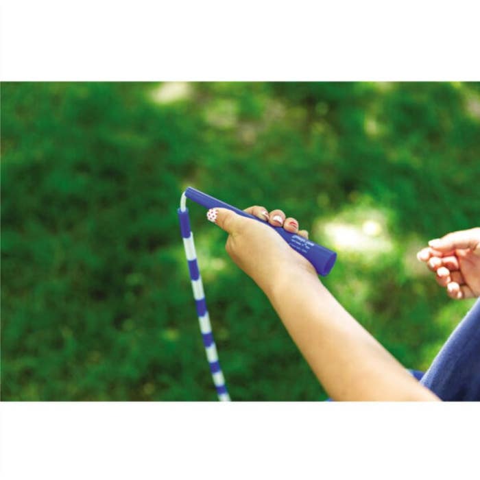 Plastic Beaded Jump Rope - Blue