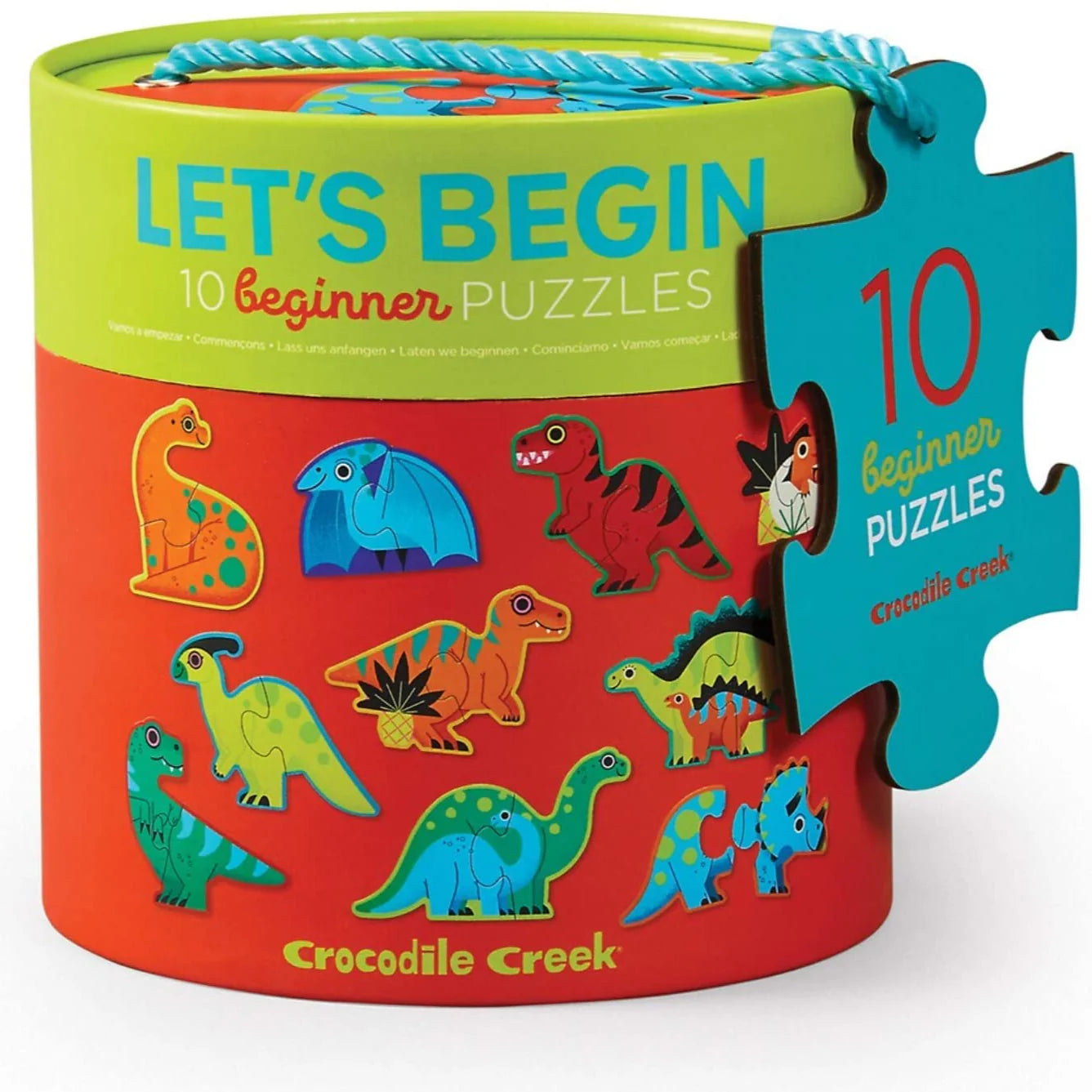Let's Begin 2-Piece Canister Puzzle - Dinosaurs