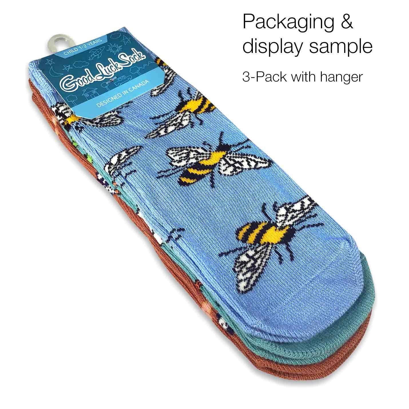 Bears, Cows and Elephants Kids Socks / 3-Pack