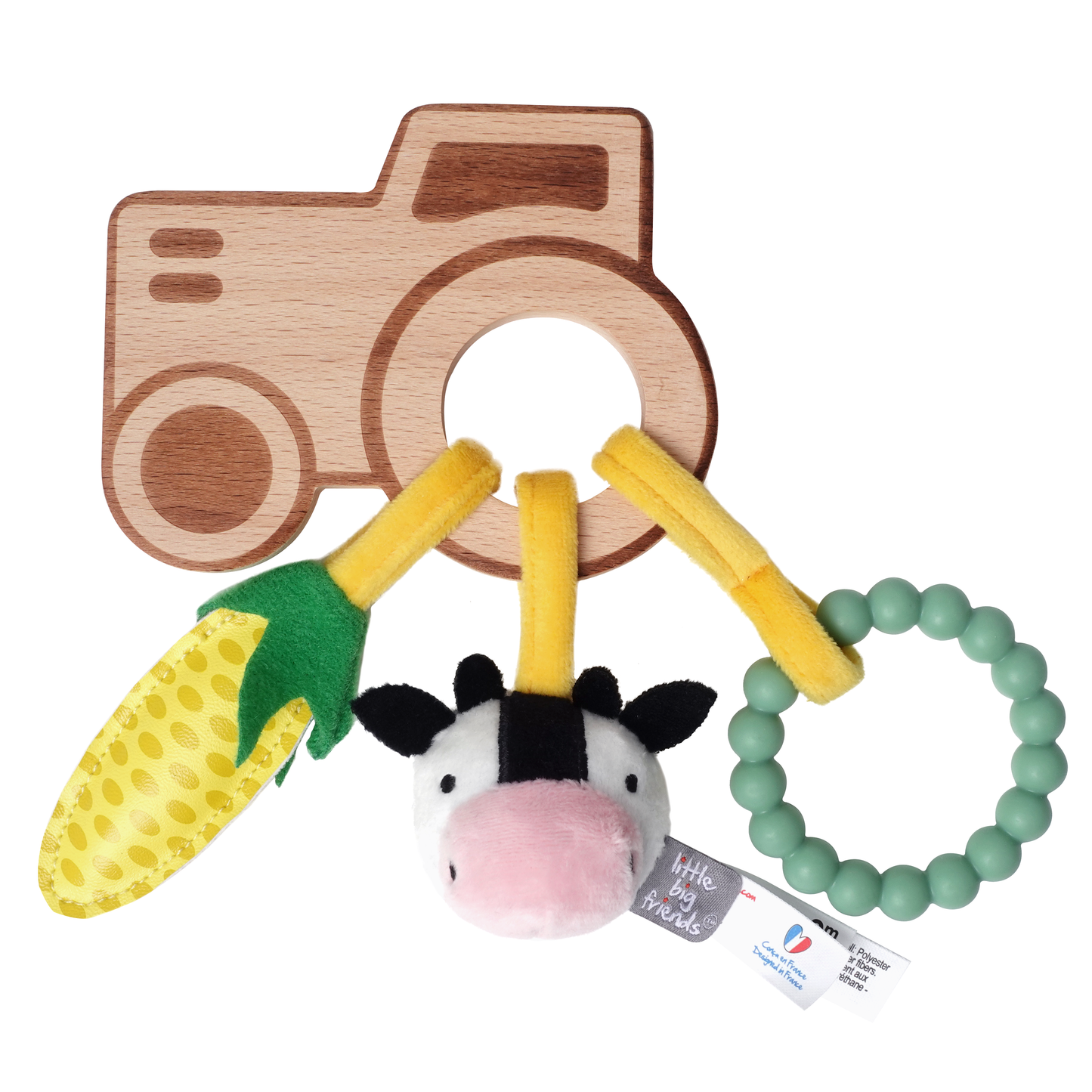 Wooden rattle - Farm | Sensory Toy