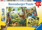 Forest/Zoo/Domestic Anim. 3x49 Pc Puzzle