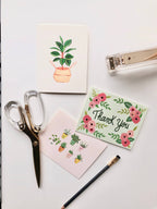 Thank You Floral - Greeting Card