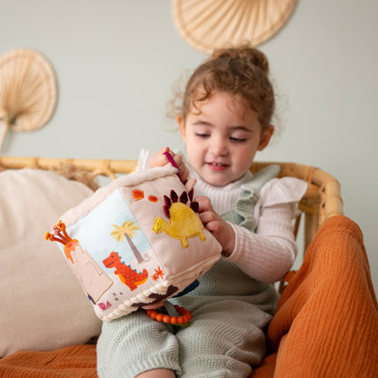 Soft Activity Cube - Dino - Sensory Toy