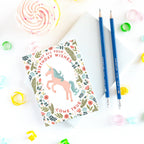 Floral Unicorn Birthday Card