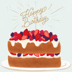 Birthday Fruit Cake