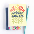 Cute Floral New Baby Card