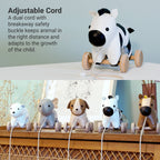 Pull Along Friends -Zebra|Toy with Wheels