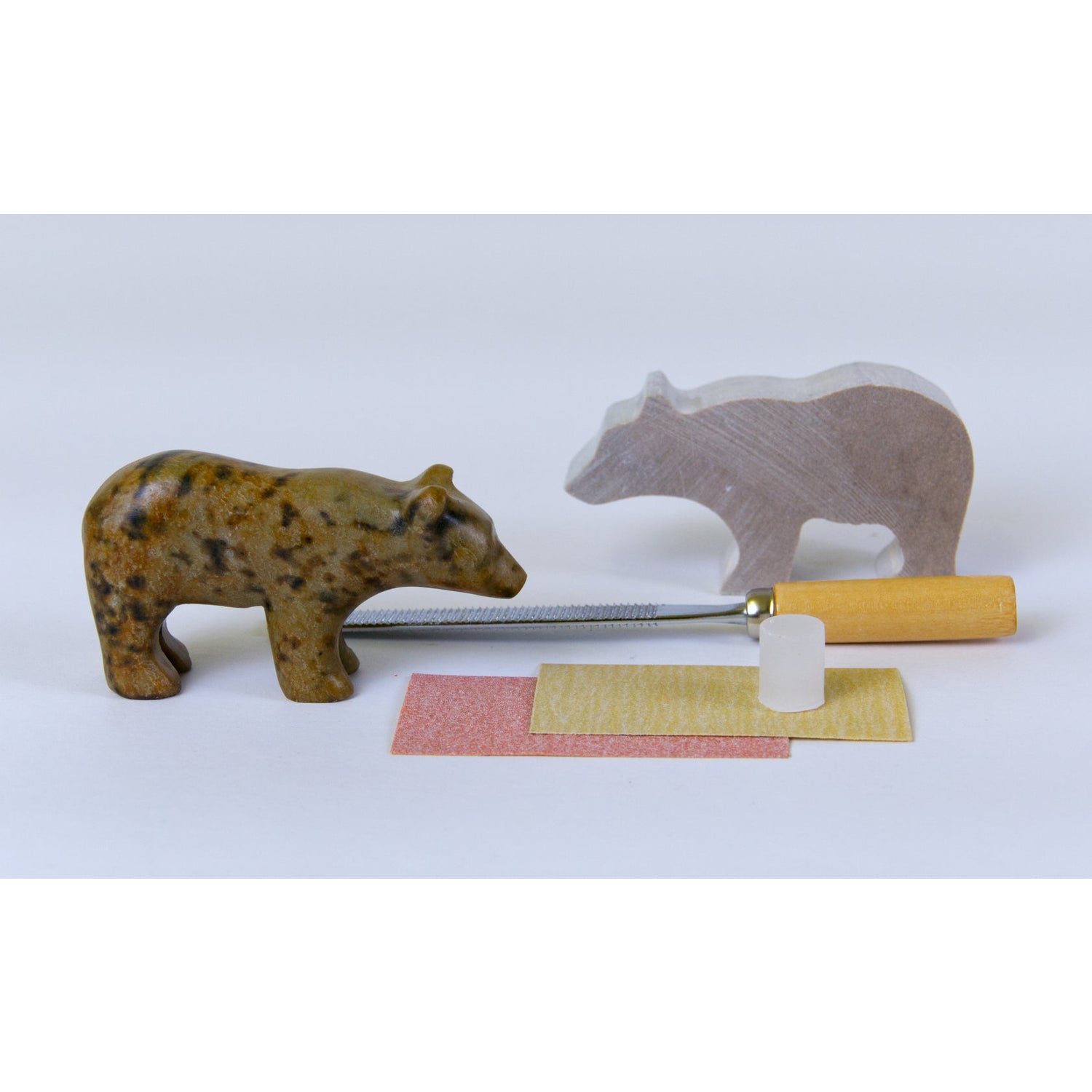 Studiostone Creative Bear Soapstone Carving Kit