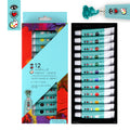 12 Acrylic Paint Tubes