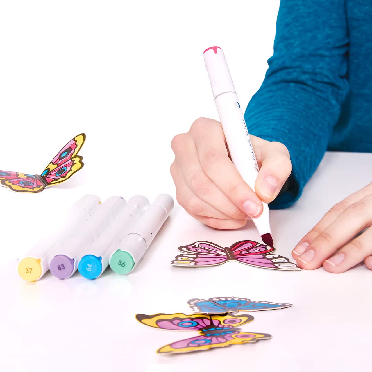 Pop Up Colouring Butterfly Bush