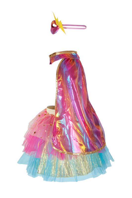 Super-Duper Tutu/Cape/Mask, Pink/Gold