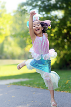 Misty Mermaid Dress, Pink/Blue, Size 5-6