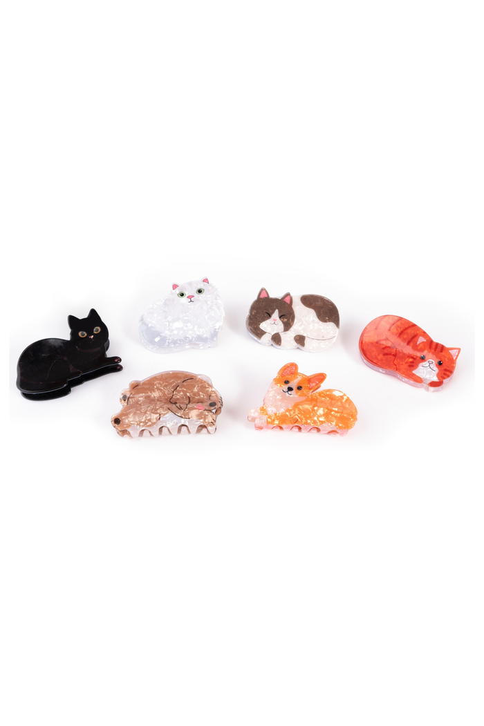 Raining Cats and Dogs Claw Clip Assorted