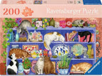 Cats on the Shelf 200 Pc Puzzle
