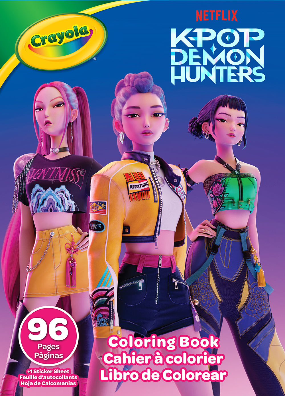 Crayola - 96 pages Coloring Book - KPop Demon Hunters