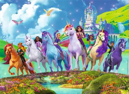 Unicorn Academy 200 Pc XXL Puzzle